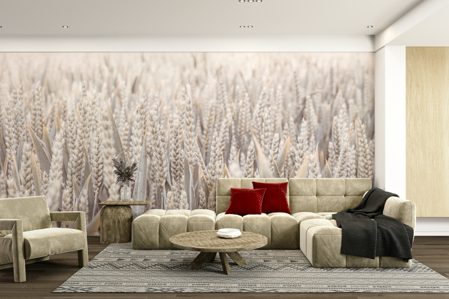 a vast field of wheat

