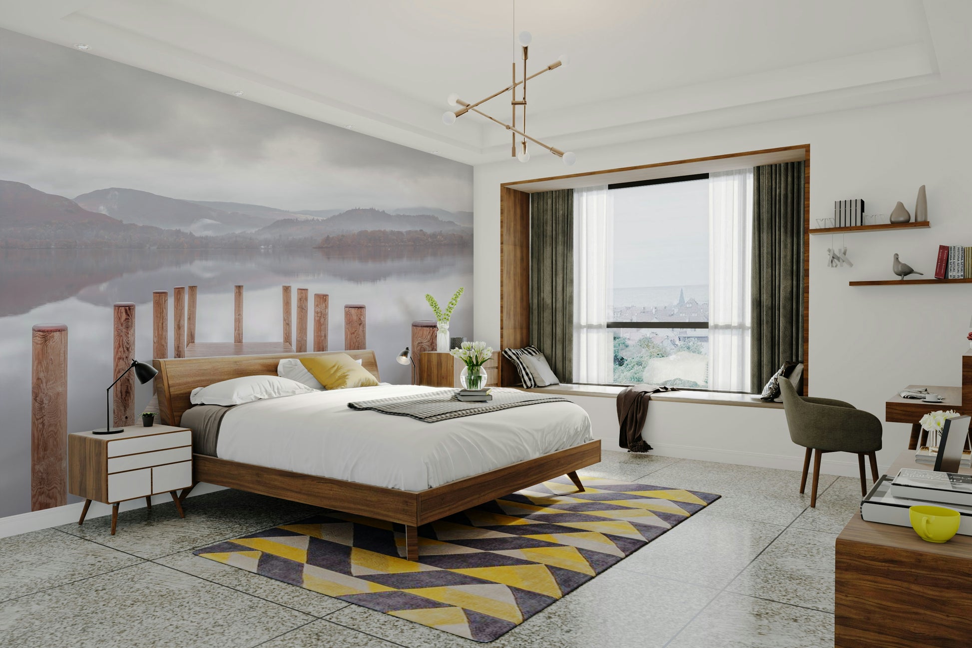 peaceful natural landscape wallpaper

