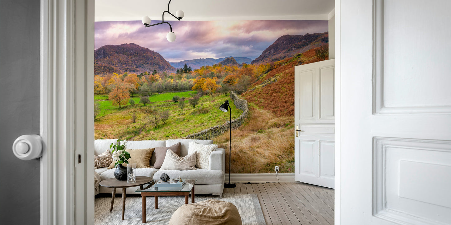 rolling hills in golden light

