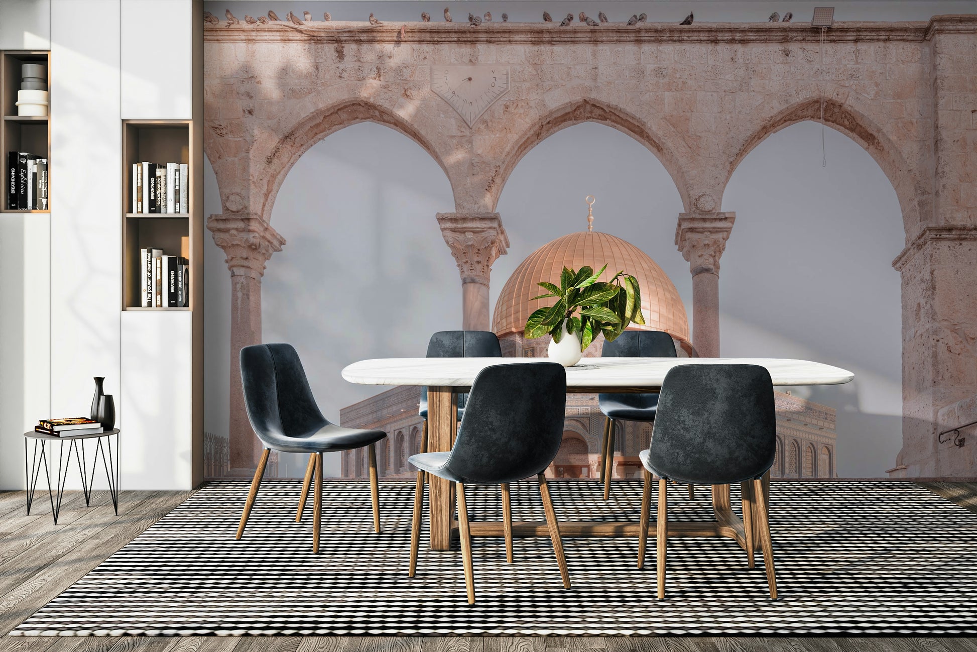 historical arches and columns

