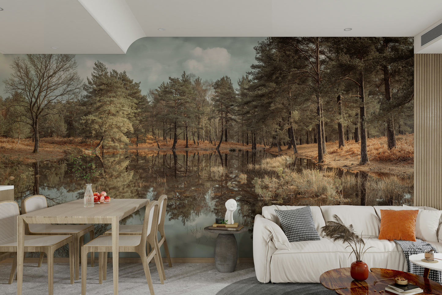 beautiful landscape wallpaper for a bedroom

