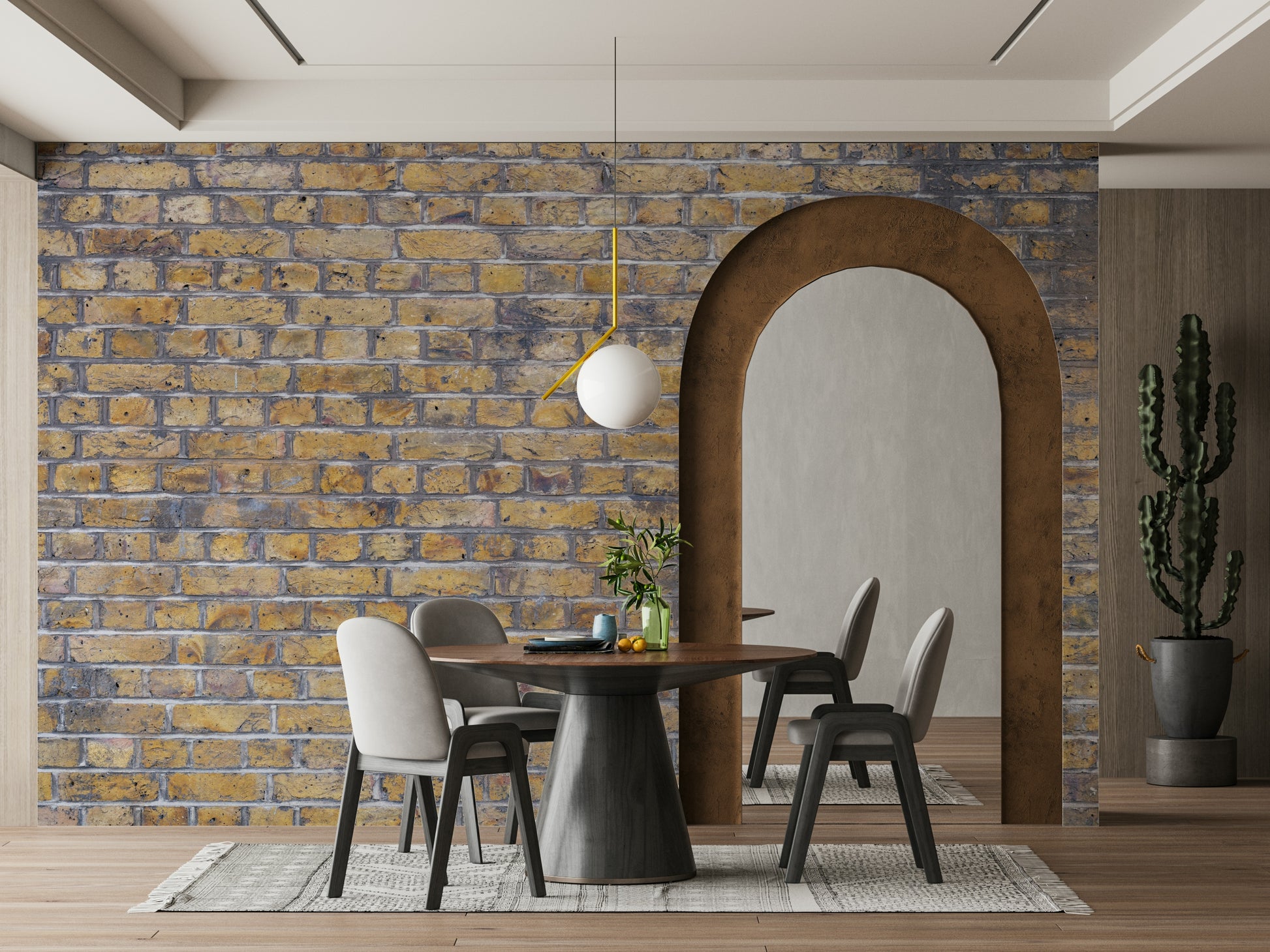classic brickwork pattern mural

