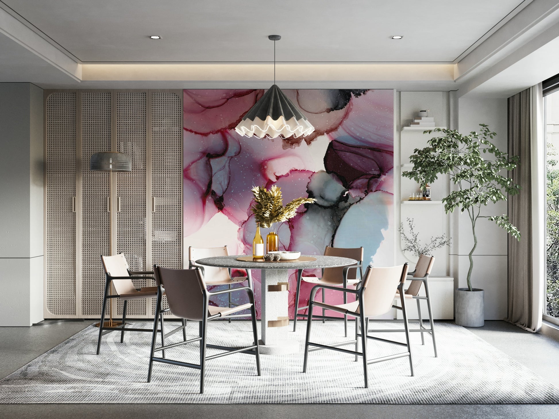 artistic watercolor flowers and petals

