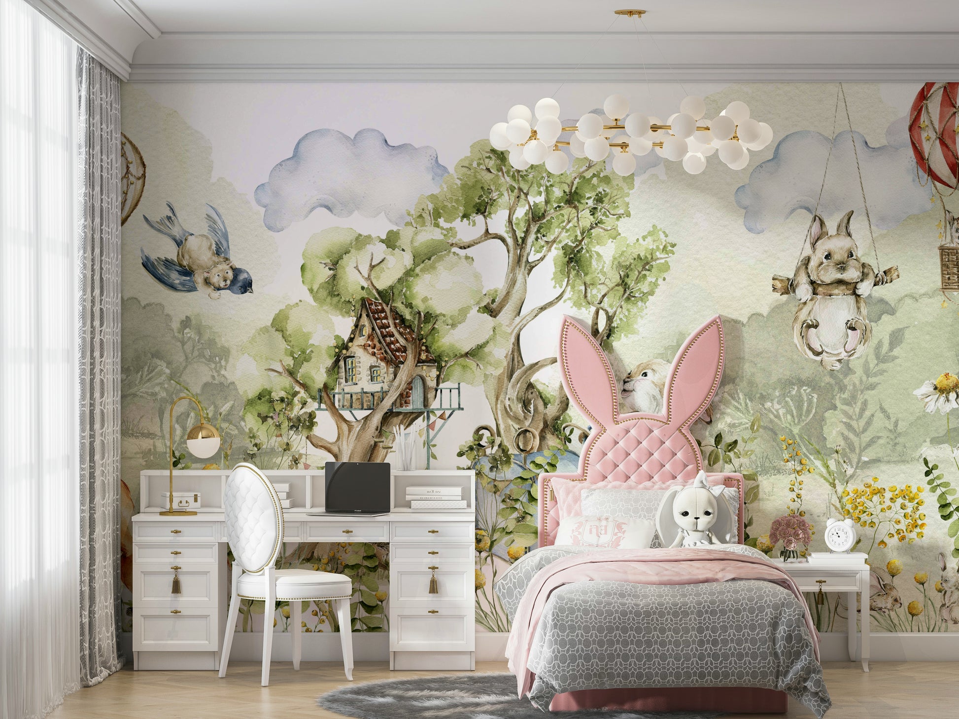 Woodland Whimsy Wall Mural.

