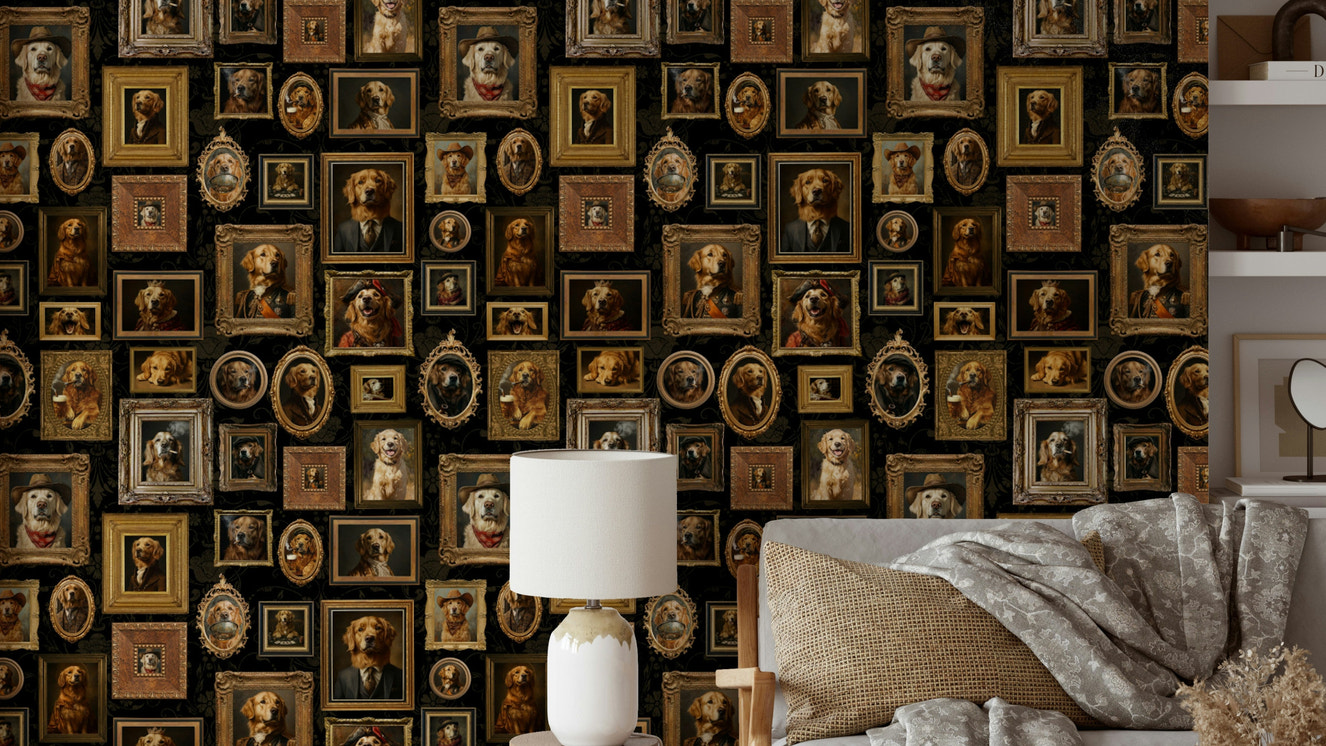 Golden Era Canines Wallpaper.

