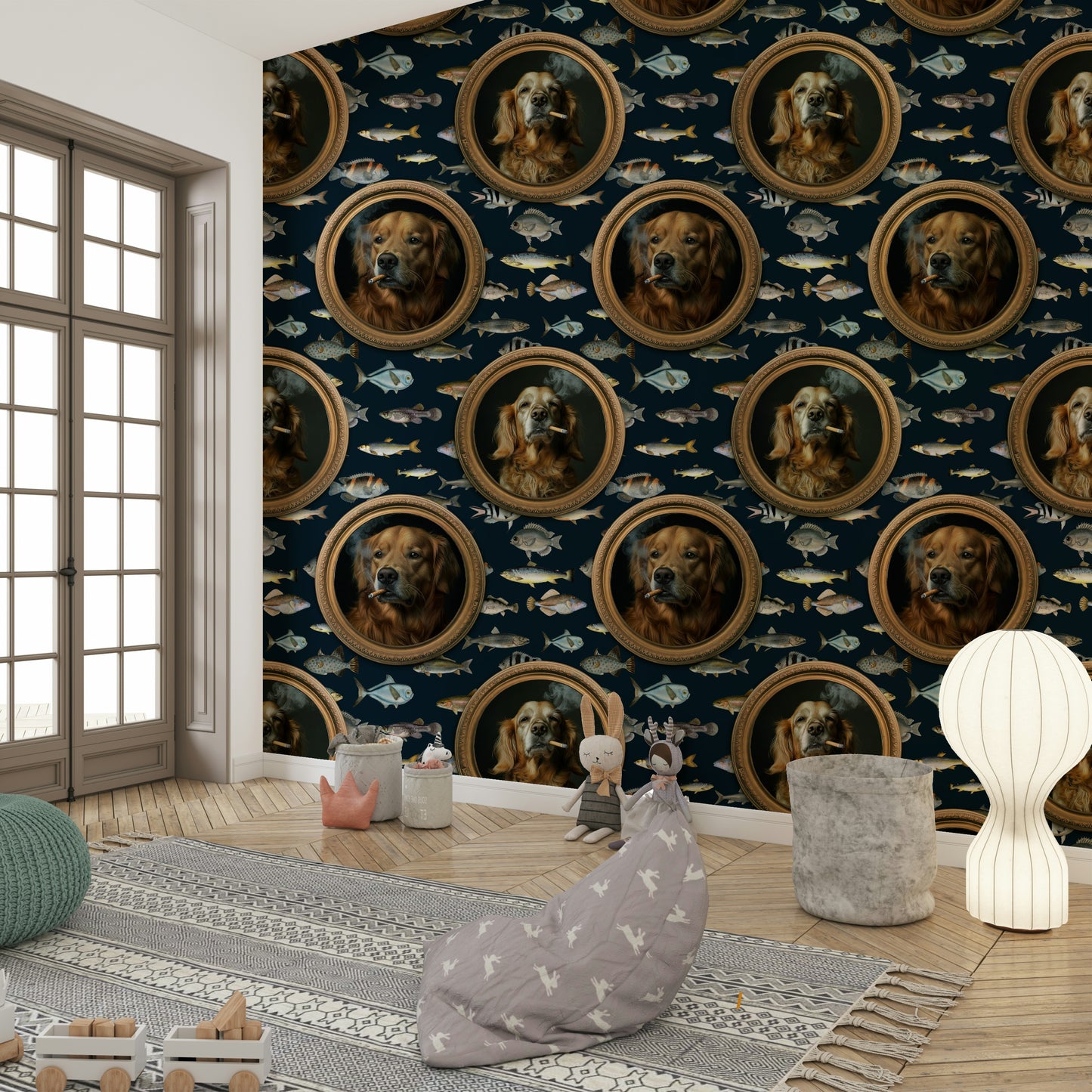 Animals rendered in a unique and sophisticated style.

