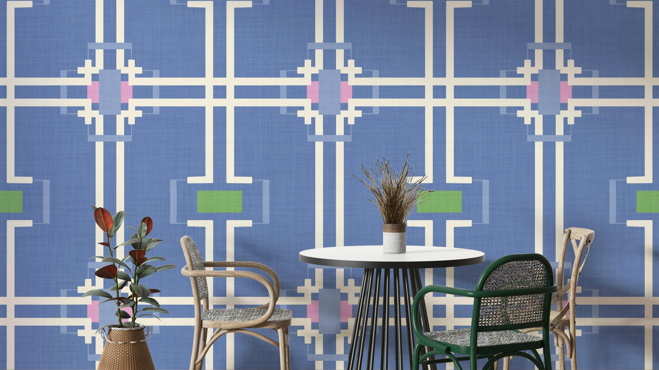 Dynamic intersecting lines pattern.

