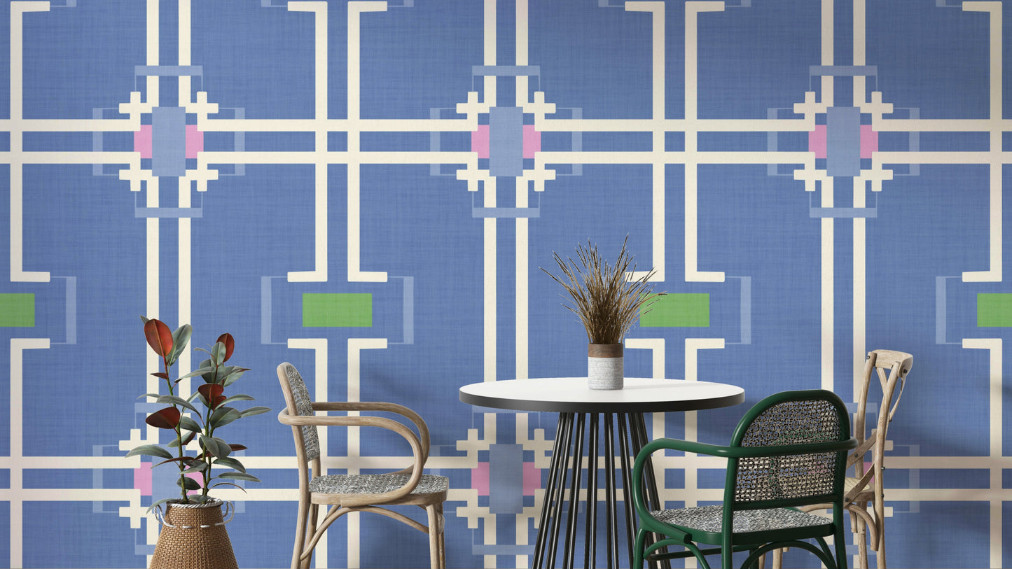 Dynamic intersecting lines pattern.

