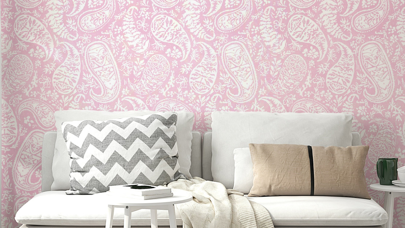 Soft and inviting pink hues.

