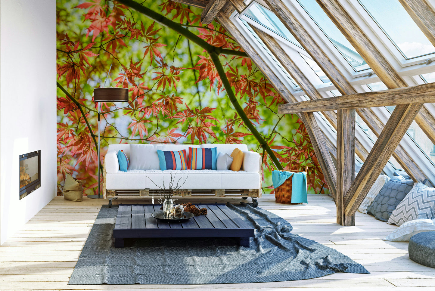 Woven essence of season's splendor.

