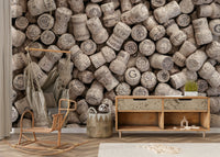 Subtle imprints on corks.

