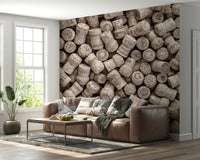 Aged textures on corks.

