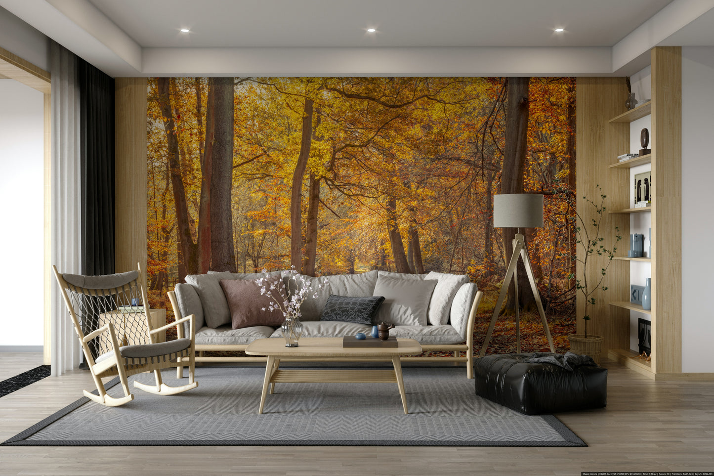 Ideal for a living room, dining room, bedroom, or study.

