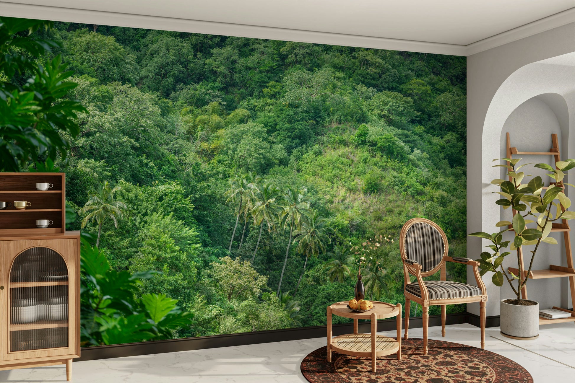 Evergreen Forest Wall Mural.

