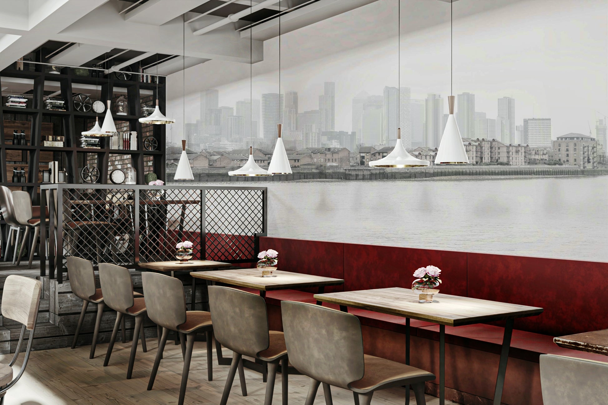 There's a strong sense of urban serenity, enigmatic beauty, and sophisticated artistry.
