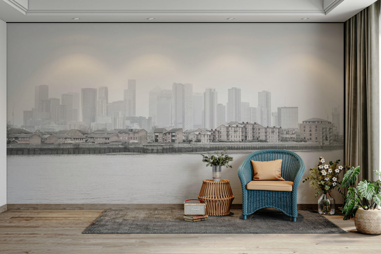 It gives a feeling of calm, intriguing mystery, and inviting urban beauty.
