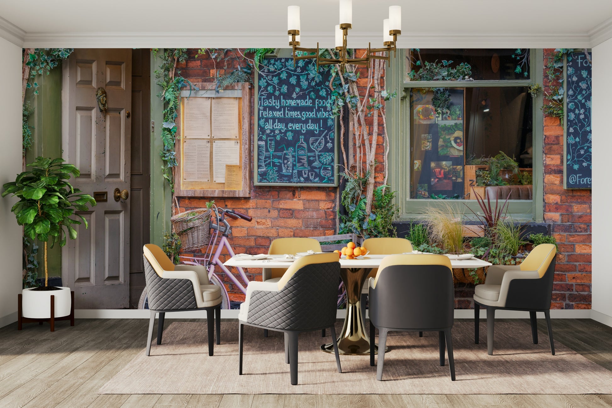 The texture appears smooth and artistic, like a fine art print or illustration.
