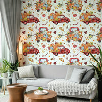 The design evokes a sense of rustic charm, fall festivities, and cozy nostalgia.
