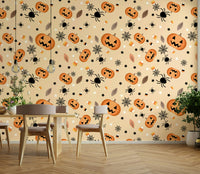 Spiders and stars Halloween Fun wallpaper

