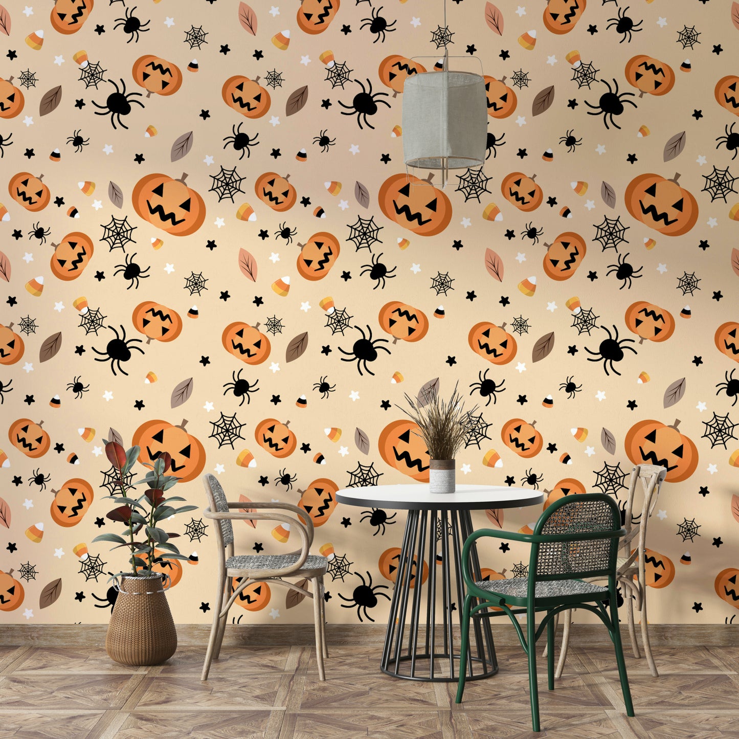 Non-toxic Halloween fun wall decor wallpaper

