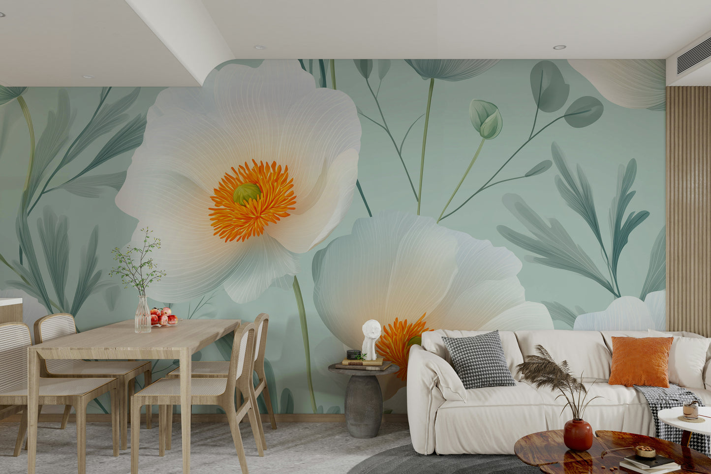 It gives a feeling of serene elegance.
