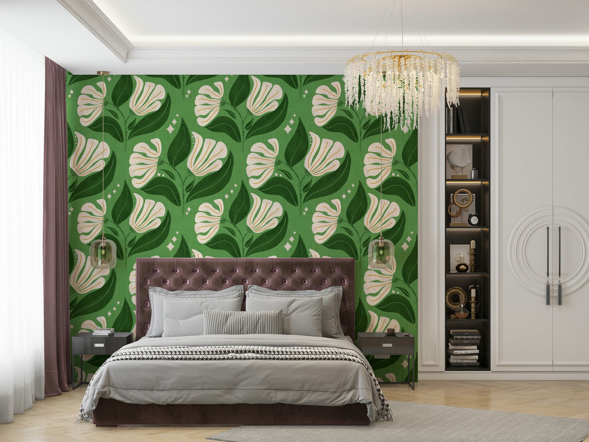 It gives a feeling of vibrant, vintage charm.
