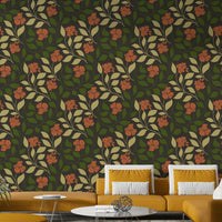 Flowers and leaves appear in natural, sun-baked colors.
