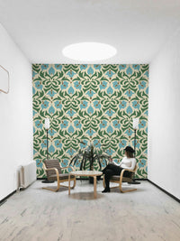 The flowers appear in a relaxed, flowing style.
