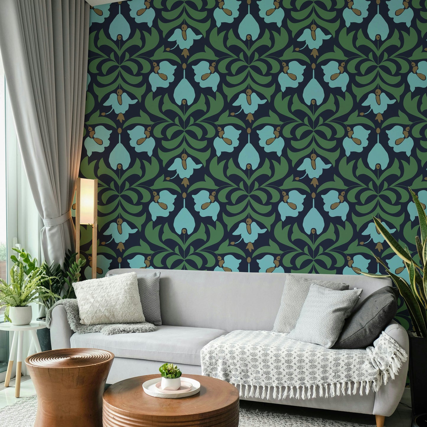 The color palette is predominantly dark, like deep blues or greens.
