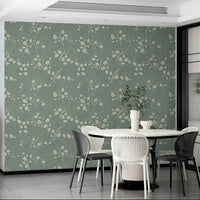 Timeless Ginkgo Garden mural for a bedroom.

