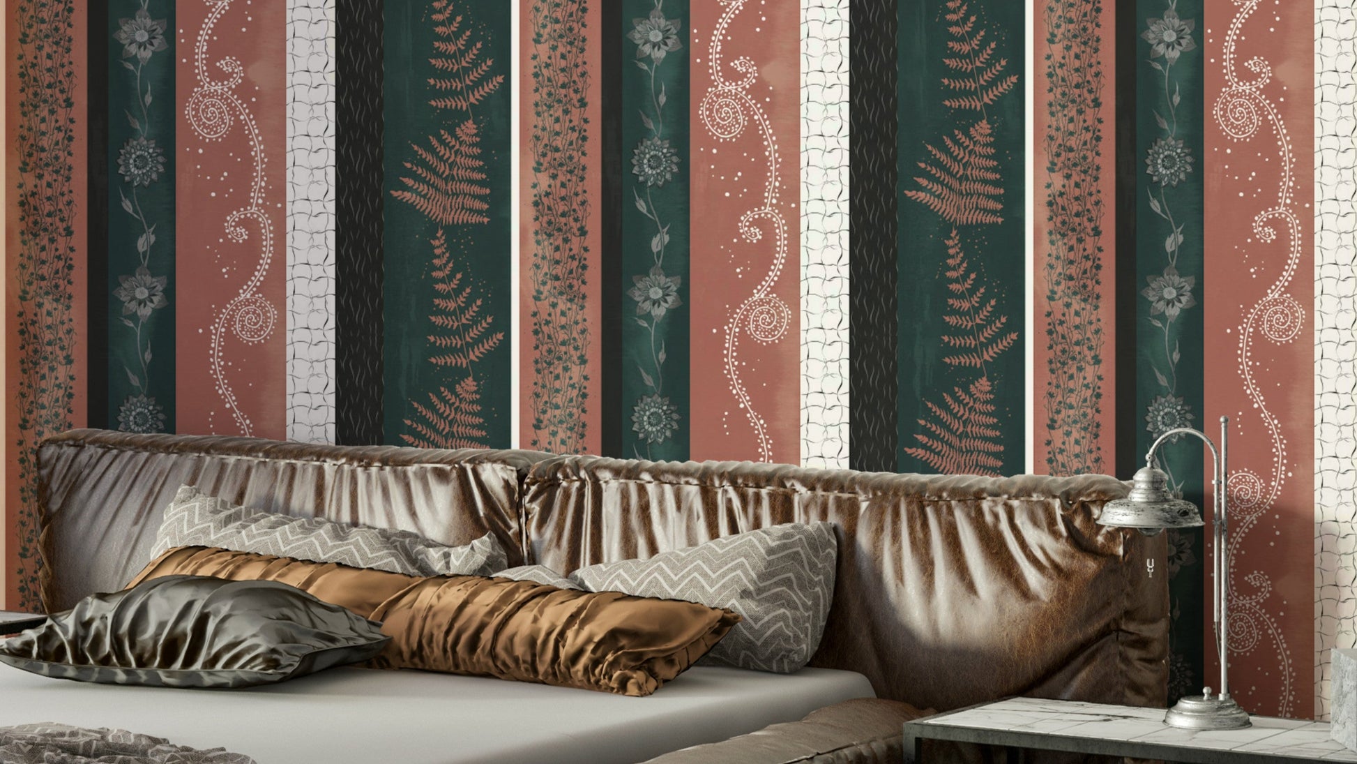 Full view of the mural on a wall.

