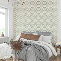 sage green decorative tile design

