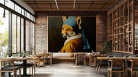 whimsical animal portrait wallpaper

