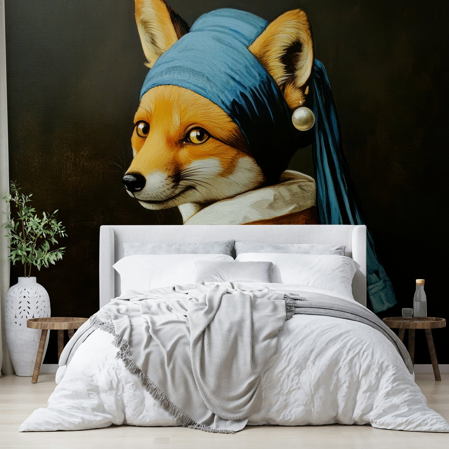 painting of a fox in a robe

