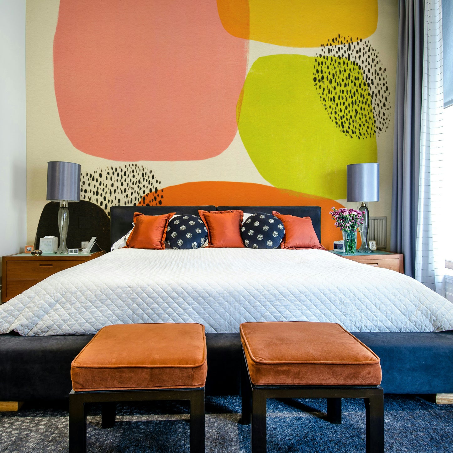 geometric shapes in primary colors

