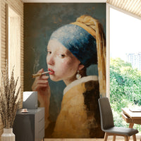 girl with a pearl earring wall mural

