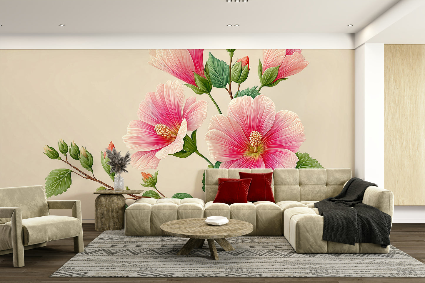 tropical floral wallpaper

