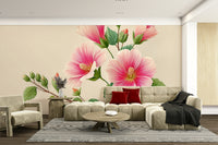 tropical floral wallpaper

