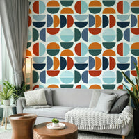 The style is geometric and has a sophisticated, nostalgic feel.

