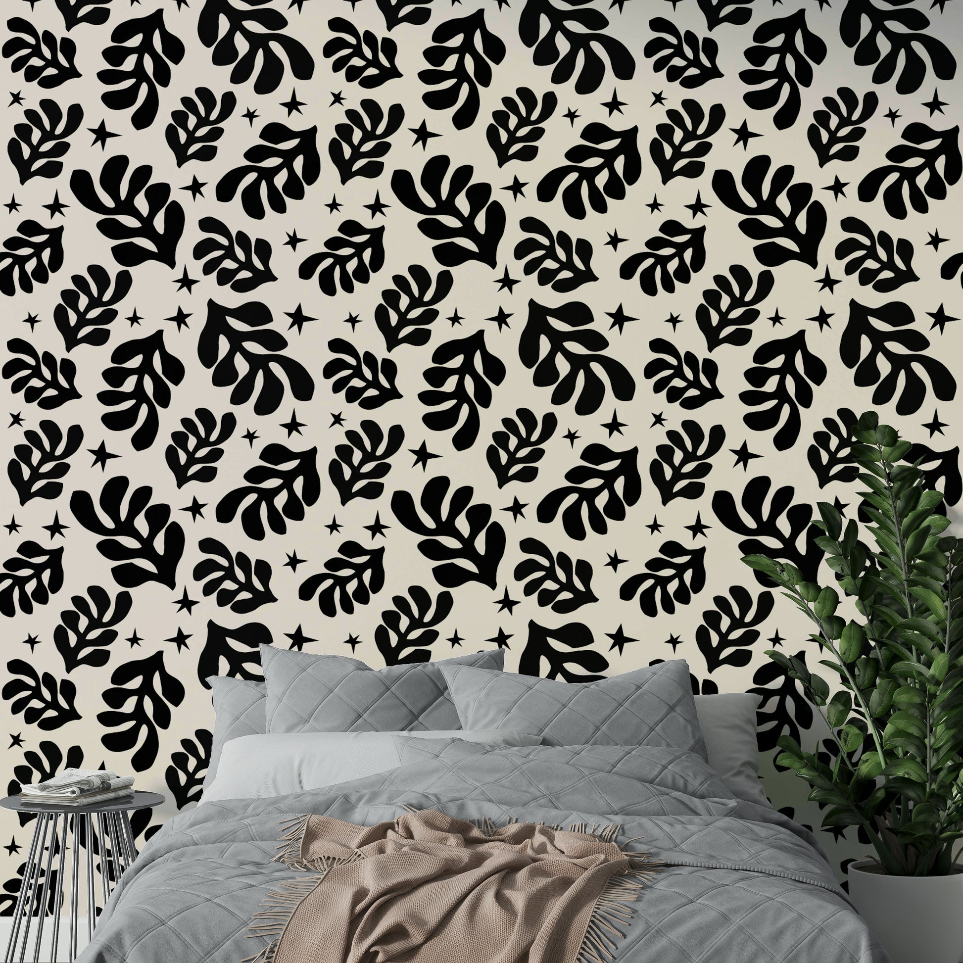 A close-up view of the detailed foliage shapes.

