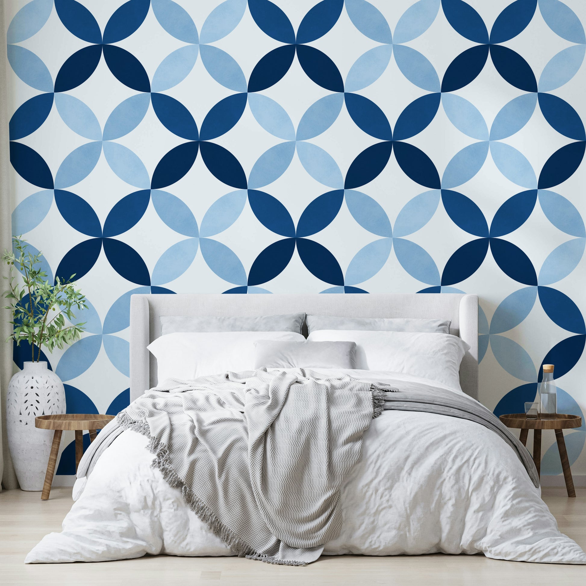 A large-scale botanical art print.

