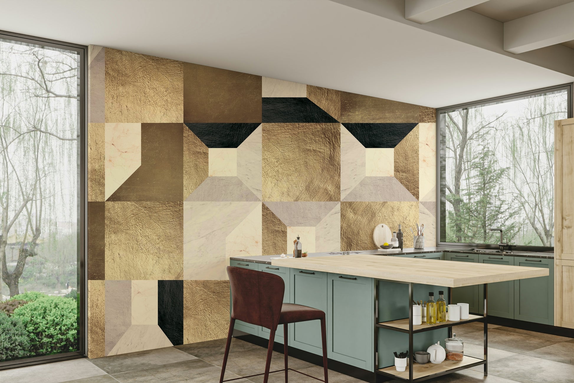 A large-scale art print with a modern aesthetic.

