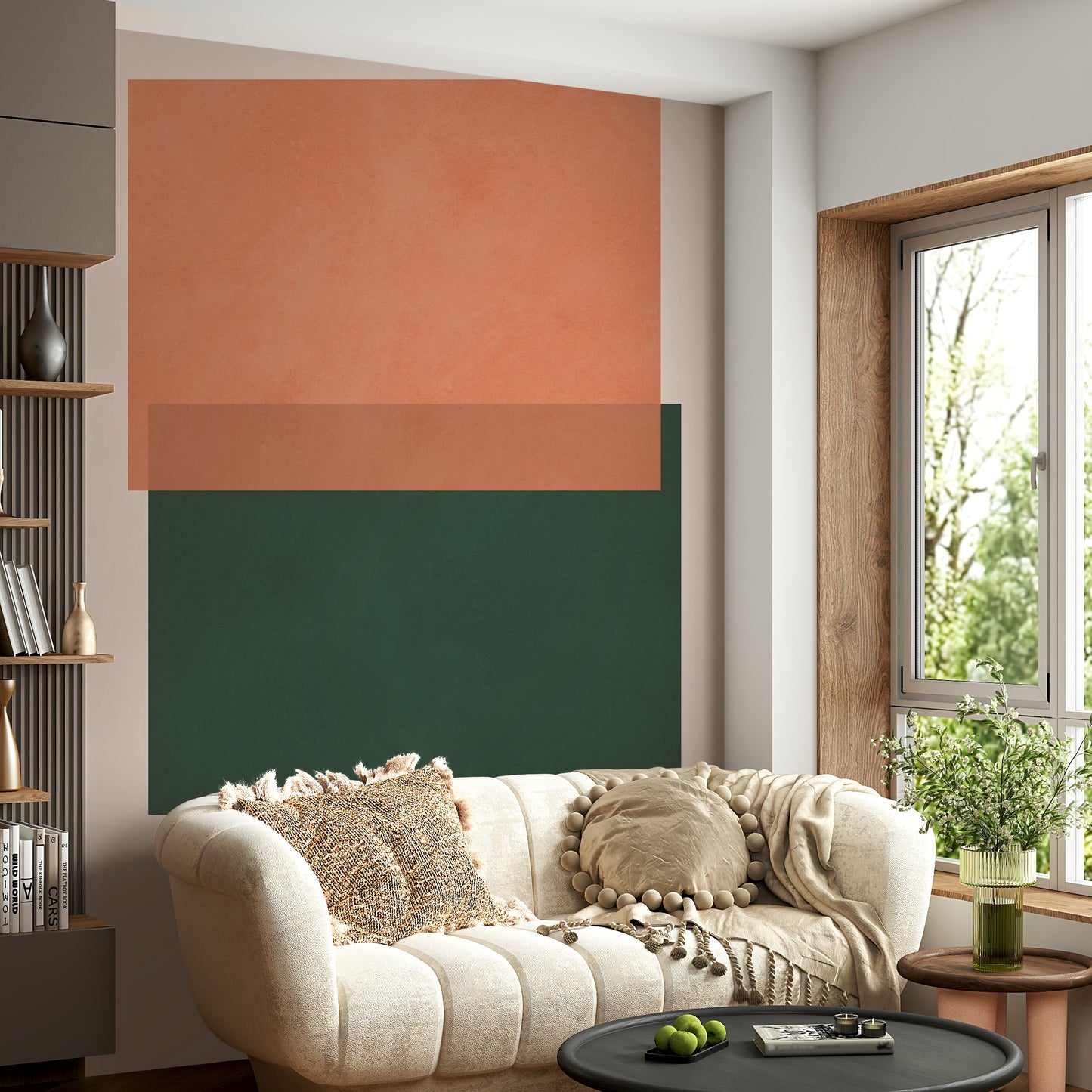 Earthy Geometry Wall Mural