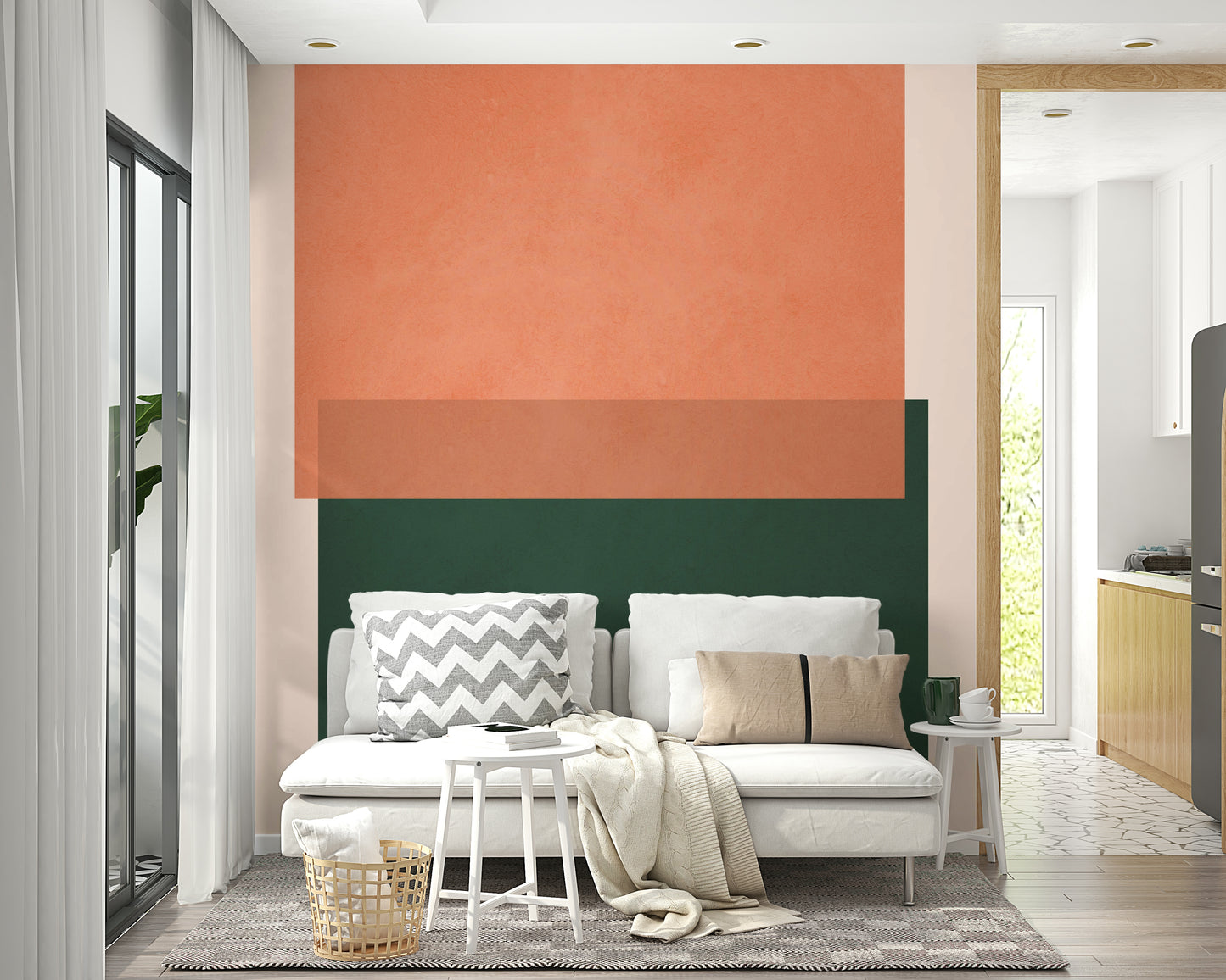 Earthy Geometry Wall Mural