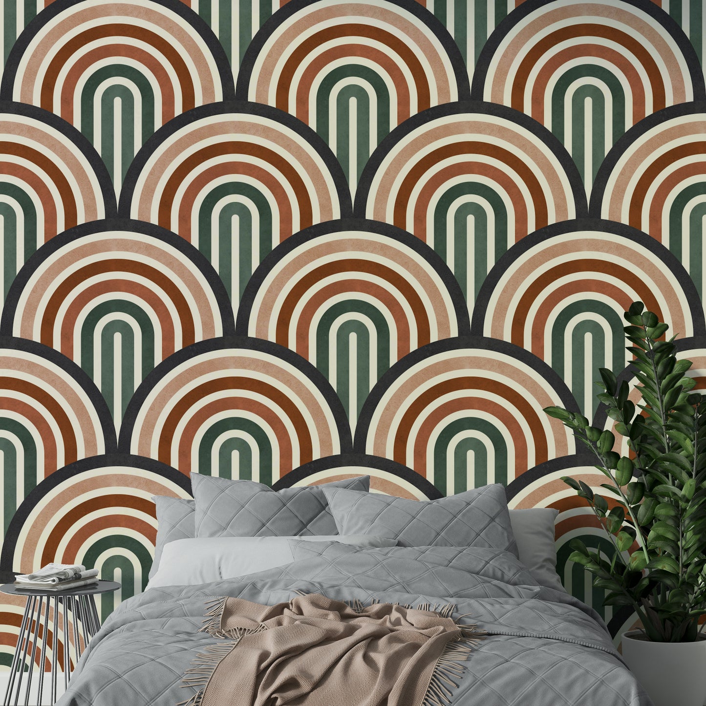 The design is non-realistic and interpretive.

