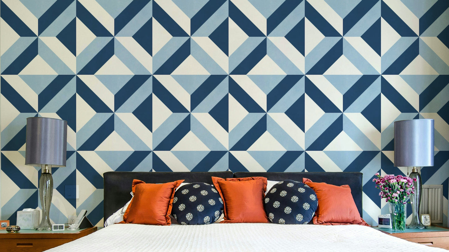 The design is a repeating geometric pattern.

