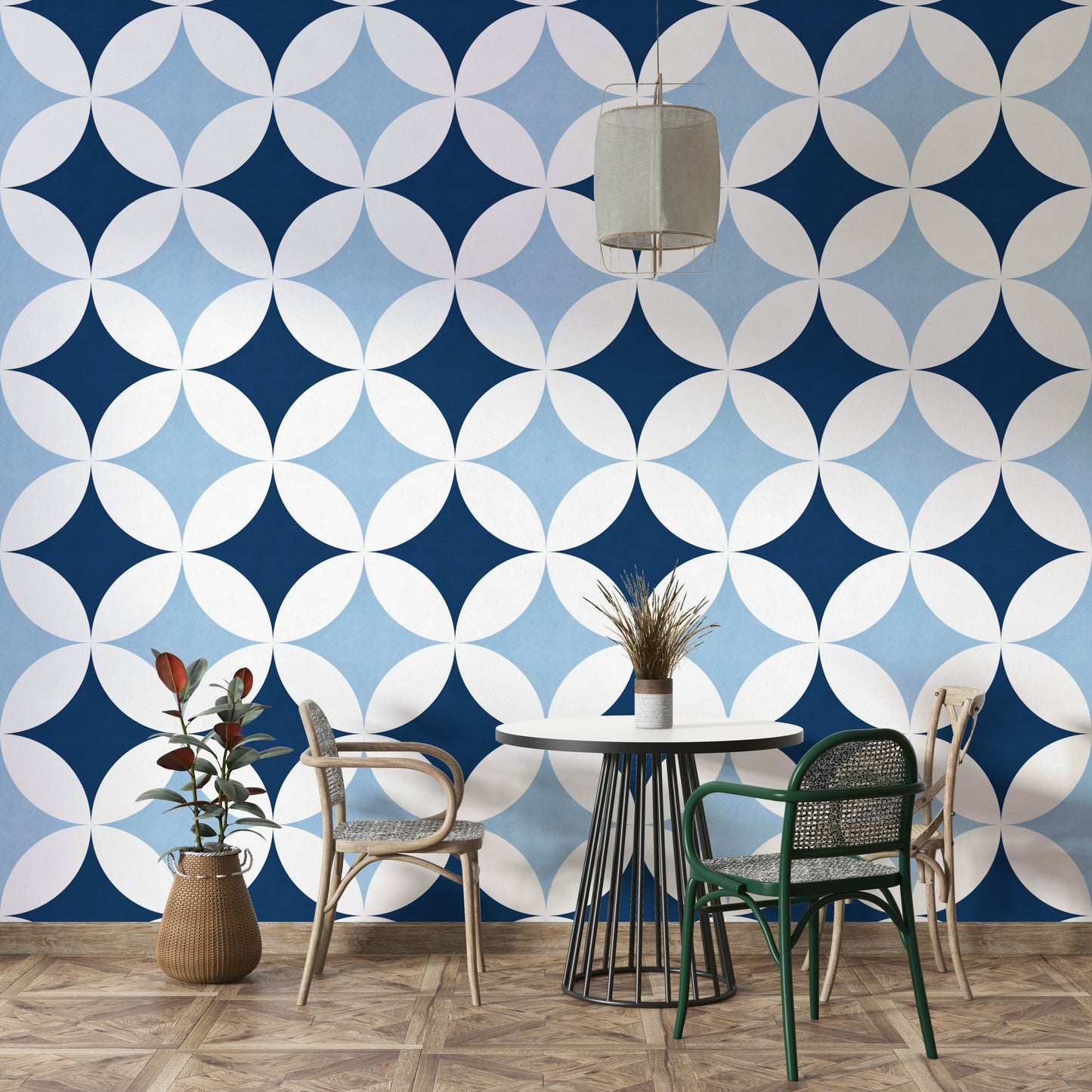 The colors are rich and luxurious.

