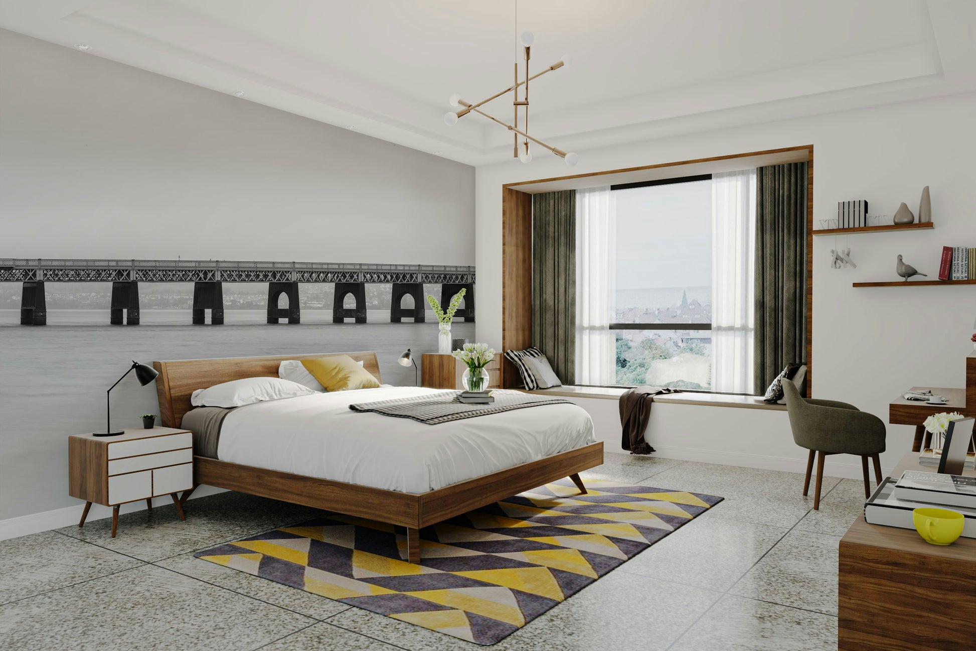 The image is in black, white, and various shades of gray.

