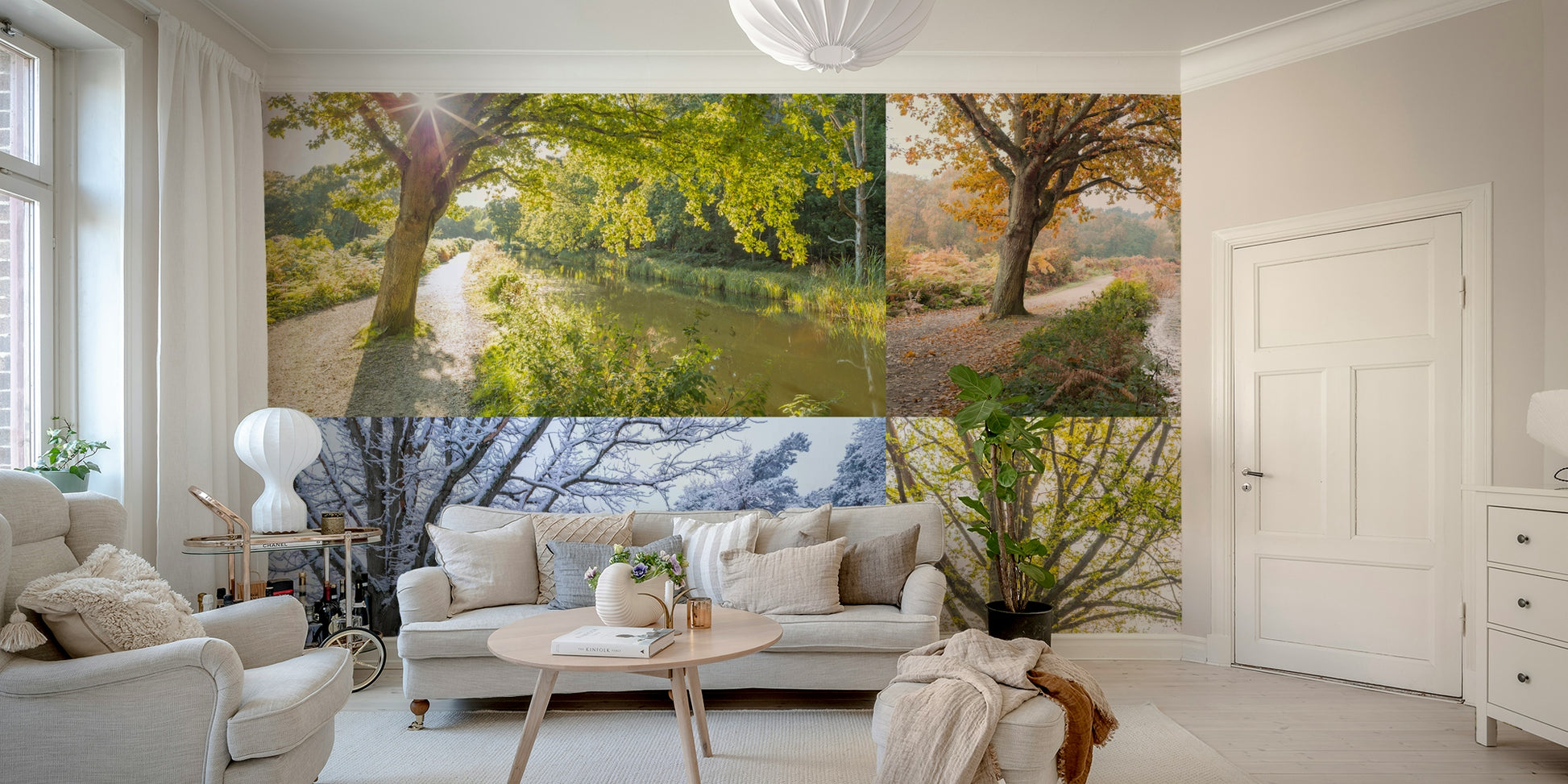 The design gives a feeling of quiet, natural beauty.

