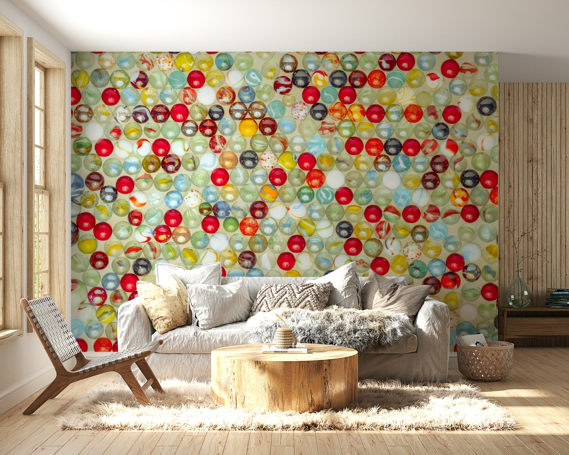 The colors are bright and vibrant.

